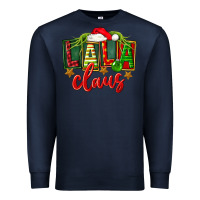 Navy Christmas lala claus Premium Sweatshirt - FaDigitalArtStudio