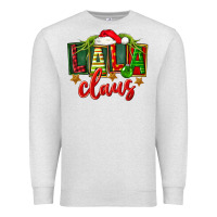 Oatmeal Heather Christmas lala claus Premium Sweatshirt - FaDigitalArtStudio