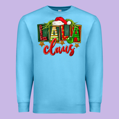 Christmas Lala Claus Premium Sweatshirt Designed By Fadigitalartstudio