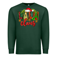 Sports Green Christmas lala claus Premium Sweatshirt - FaDigitalArtStudio