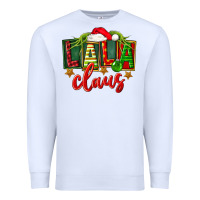 White Christmas lala claus Premium Sweatshirt - FaDigitalArtStudio
