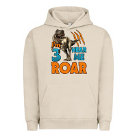 Pigment French Oak i'm three hear me roar dinosaur birthday Urban Hoodie - LillyAllenDesigns