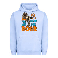 Pigment Grape Ice i'm three hear me roar dinosaur birthday Urban Hoodie - LillyAllenDesigns