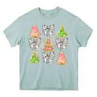 Arona Christmas Trees And Bow Heavy Core Tee - CowhideDigitalArt