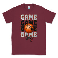 Burgundy game day basketball bal Classic Tee - MaliasSmallBusiness