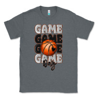 Charcoal Heather game day basketball bal Classic Tee - MaliasSmallBusiness