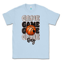 Dusty Blue game day basketball bal Classic Tee - MaliasSmallBusiness