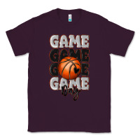 Plum game day basketball bal Classic Tee - MaliasSmallBusiness