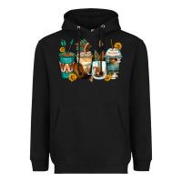 Black indian headdress coffee cups Heavyweight Hoodie - Zillion Design Studio