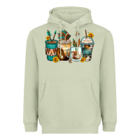 Matcha indian headdress coffee cups Heavyweight Hoodie - Zillion Design Studio