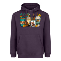 Plum indian headdress coffee cups Heavyweight Hoodie - Zillion Design Studio