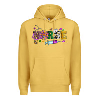 Antique Gold mardi gras nurse leopard cowhide glitter Premium Hoodie - Artiststas