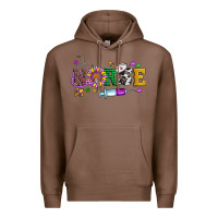 Chestnut mardi gras nurse leopard cowhide glitter Premium Hoodie - Artiststas