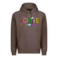 Coffee mardi gras nurse leopard cowhide glitter Premium Hoodie - Artiststas