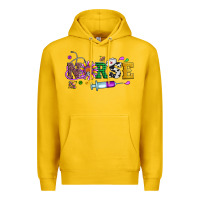 Lemon mardi gras nurse leopard cowhide glitter Premium Hoodie - Artiststas