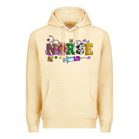 Pina Colada mardi gras nurse leopard cowhide glitter Premium Hoodie - Artiststas
