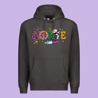 Mardi Gras Nurse Leopard Cowhide Glitter Premium Hoodie Designed By Artiststas