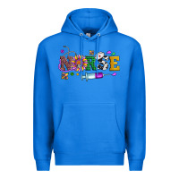 True Royal mardi gras nurse leopard cowhide glitter Premium Hoodie - Artiststas