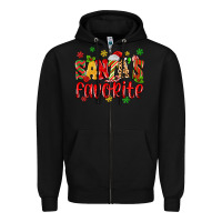 Black santa's favorite Zipper Hoodie - MaliasSmallBusiness