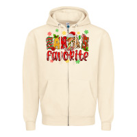 Sandshell santa's favorite Zipper Hoodie - MaliasSmallBusiness