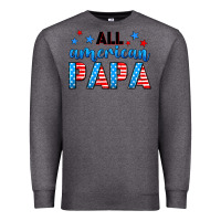 Charcoal Heather All American papa Premium Sweatshirt - Neo Western
