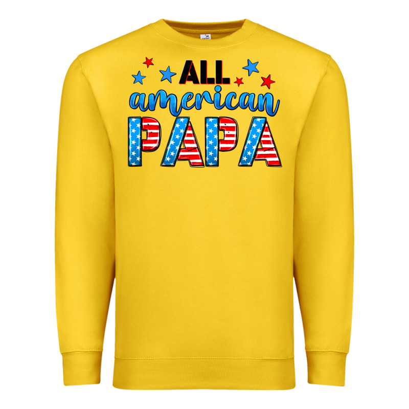 All American Papa Premium Sweatshirt by Neo Western | Teevron