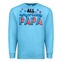 Ocean Blue All American papa Premium Sweatshirt - Neo Western