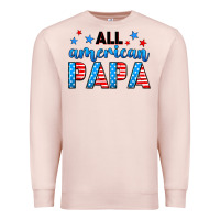 Pale Pink All American papa Premium Sweatshirt - Neo Western