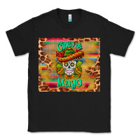 Black cinco de mayo sombrero skull Classic Tee - BarkalooDesign