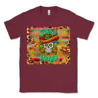 Burgundy cinco de mayo sombrero skull Classic Tee - BarkalooDesign