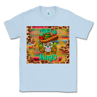 Dusty Blue cinco de mayo sombrero skull Classic Tee - BarkalooDesign