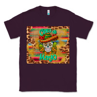 Plum cinco de mayo sombrero skull Classic Tee - BarkalooDesign