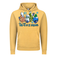 Vintage Mustard tis the season christmas tree  cake winter and snowman Vintage Hoodie - AdoDesignShop