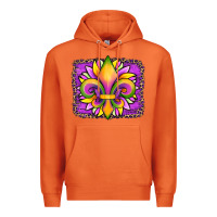 Carrot mardi gras fleur de lis sunflower leopard Premium Hoodie - Artiststas