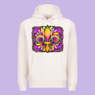Mardi Gras Fleur De Lis Sunflower Leopard Premium Hoodie Designed By Artiststas