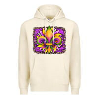 Tofu mardi gras fleur de lis sunflower leopard Premium Hoodie - Artiststas