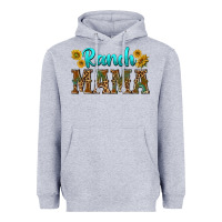 Heather Grey ranch mama Heavyweight Hoodie - texasbilliewilder