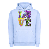 Pigment Grape Ice mardi gras love mask Urban Hoodie - BarkalooDesign