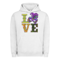 Pigment Lunar Rock mardi gras love mask Urban Hoodie - BarkalooDesign