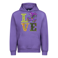 Tulip mardi gras love mask Urban Hoodie - BarkalooDesign