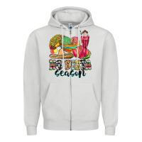 Dove Grey no dieta season Zipper Hoodie - MaliasSmallBusiness
