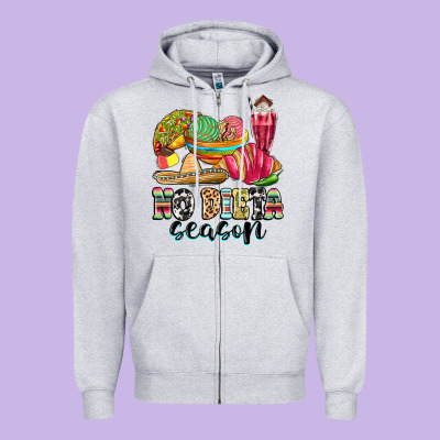 Zipper Hoodie no dieta season