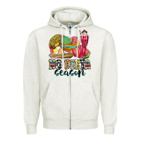 Oatmeal Heather no dieta season Zipper Hoodie - MaliasSmallBusiness