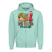 Seafoam no dieta season Zipper Hoodie - MaliasSmallBusiness