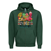 Sports Green no dieta season Zipper Hoodie - MaliasSmallBusiness