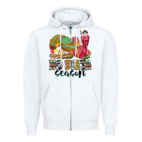 White no dieta season Zipper Hoodie - MaliasSmallBusiness