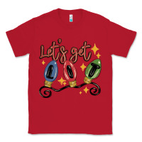 Red let's get lit Classic Tee - MaliasSmallBusiness