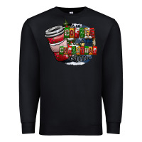 Black coffe Premium Sweatshirt - CowhideDigitalArt