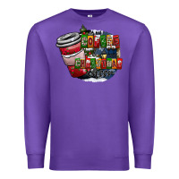 Purple coffe Premium Sweatshirt - CowhideDigitalArt