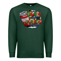 Sports Green coffe Premium Sweatshirt - CowhideDigitalArt